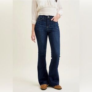 Judy Blue Dark Wash High-Rise Flare Jeans
